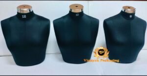 Foam Blouse Display Bust Stand – Black Jewellery & Garment Display (1 pcs)