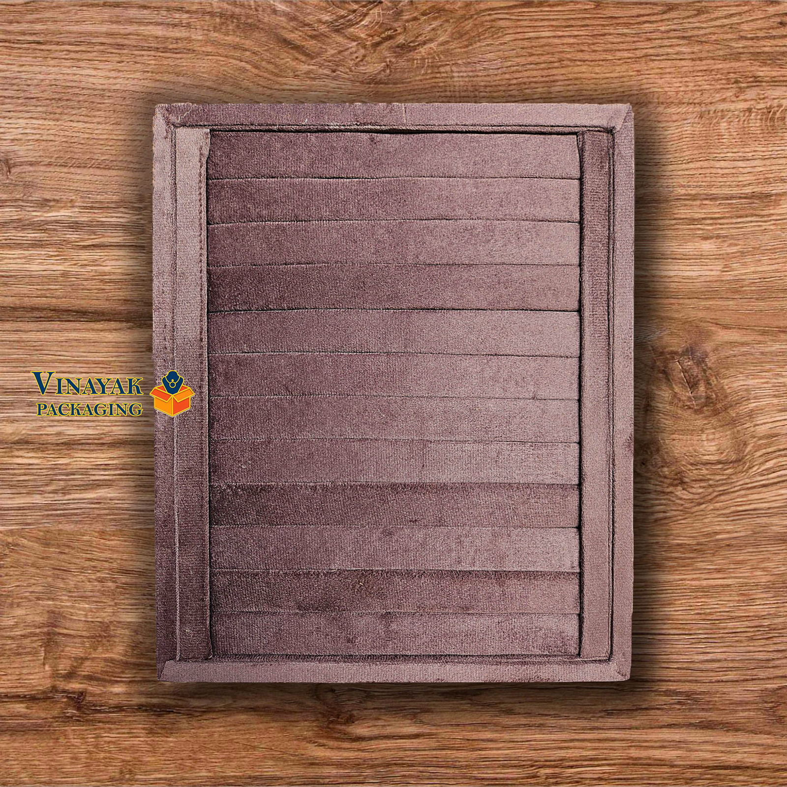 Velvet Ring Display Tray / Jewellery Display Board with Horizontal Slots (size 10*12) - Image 8