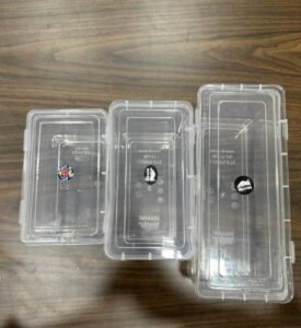 Clear Plastic Multi-Size Storage Boxes 1 Set 12 PCS