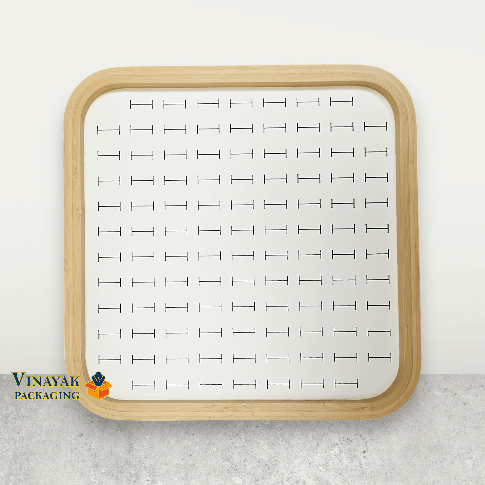 Wooden Ring Display Tray | Velvet Jewelry Organizer - Image 7