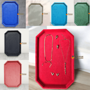 Premium Velvet Jewellery Display Tray | Luxury Showroom & Counter Display