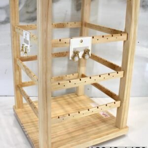 Wooden Multi-Tier Rotating Earring Display Stand